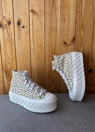 Високі жіночі кеди взуття кросівки на платформі converse