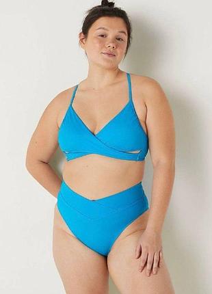 Женский купальник victoria's secret bright marine раздельный голубой (m)
