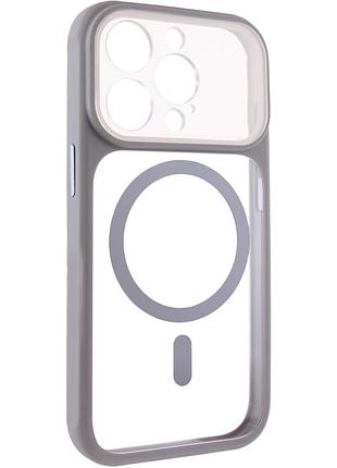 Чехол tpu+pc getman moon clear with magsafe для apple iphone 15 pro max (6.7")