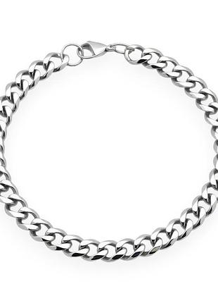 Сріблястий браслет-ланцюжок liresmina jewelry «orbis» (21 см), титанова хірургічна сталь