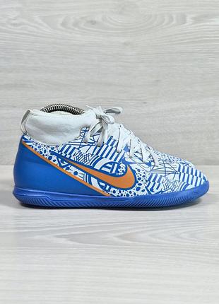 Детские футзалки с носком nike mercurial superfly 9 club cr7 ic оригинал, размер 35.5 (бампы)