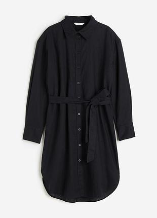 Льняное платье батал больной размер h&m