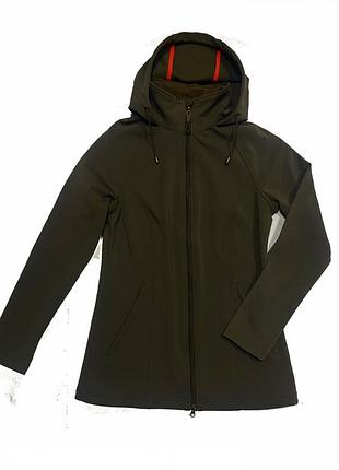 Куртка softshell водовідштовхувальна та вітрозахисна для жінки tchibo 263700 36(s) коричневий
