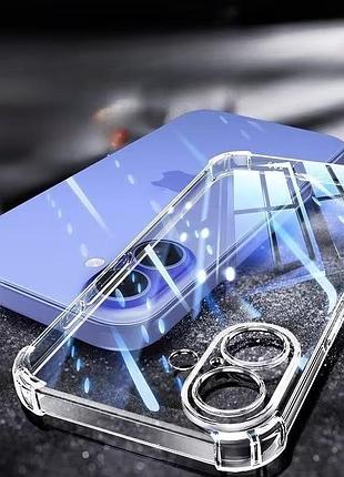 Ультратонкий прозорий чохол для iphone 14 pro max — м'який силікон (tpu), повний захист країв