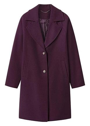Пальто на подкладке для женщины esmara lidl 487691 34(xs) бордовый