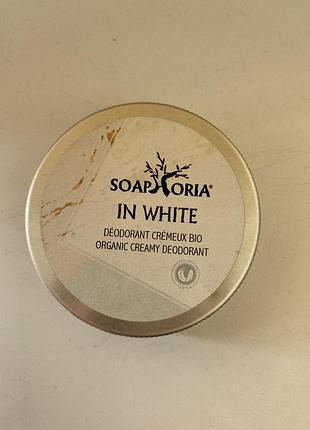 Органічний кремовий дезодорант soaphoria з ароматом білих квітів новий ✨