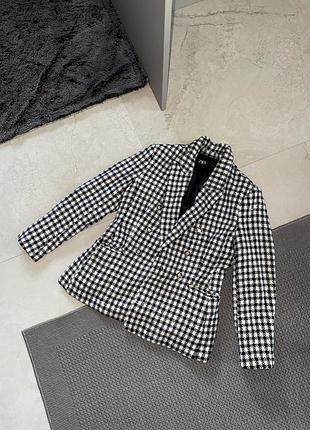 Піджак жакет zara гусяча лапка класичний