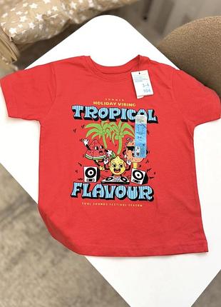 Яскрава футболка для хлопчика 98/104 by primark 🍉🌴