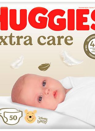 Подгузники huggies extra care размер 1 (2-5 кг) 50 шт (5029053564883)