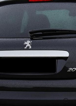 Накладка над номером (нерж) для peugeot 207 2006-2014 рр