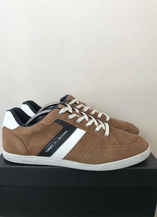 Шкіряні замша кросівки tommy hilfiger rickey b