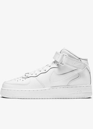 Оригинальные женские подростковые кроссовки nike air force 1 mid (gs) dh2933-111 в новом состоянии с сша