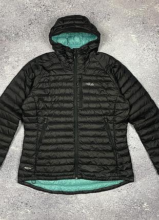 Легкий женский пуховик rab microlight alpine jacket wmns