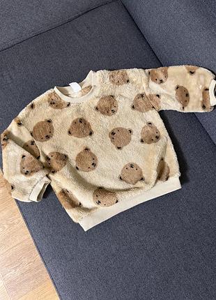 Дитячий плюшевий светрик h&m 92 р