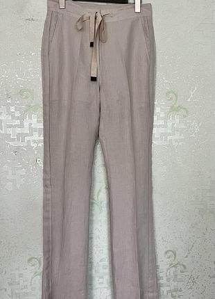 Max mara брюки клеш, лен.