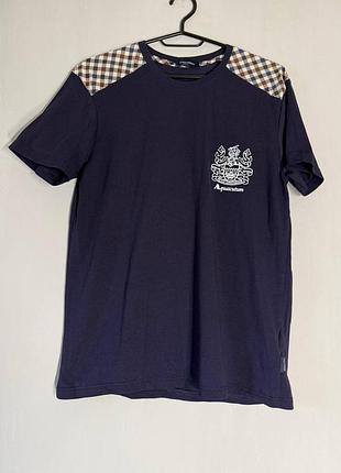 Мужская футболка aquascutum london / оригинал made in italy (размер s)