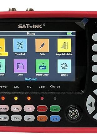 St-5155 комбінований вимірювач dvb-s/s2/t/t2/c для супутникового та ефірного кабельного сигналів.
