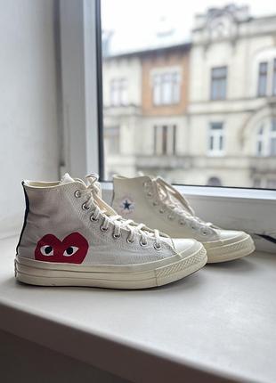 Converse chuck taylor x play comme des garçon кеди  взуття