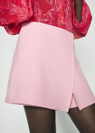 Спідниця шорти зара zara розові рожеві