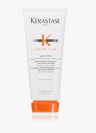 Глубоко восстанавливающий кондиционер для сухих волос kerastase nutritive lait vital, 200 мл