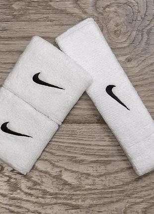 Комплект напульсники 2 шт. и повязка на голову nike swoosh
