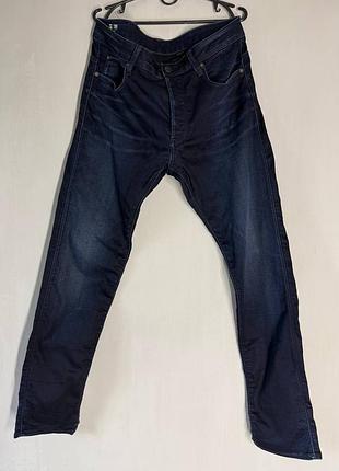 Мужские джинсы g-star raw 3301 slim / темно-синие (размер w33 l34)