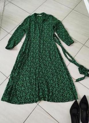 Платье zara из вискозы