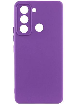 Чехол silicone cover lakshmi full camera (a) для tecno pop 5 lte фиолетовый / purple