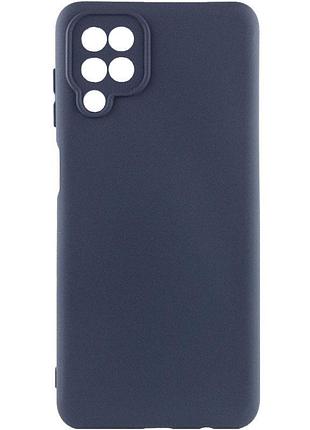 Чохол tpu getman liquid silk full camera для samsung galaxy a12 синій / midnight blue