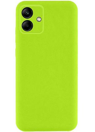 Чехол tpu getman liquid silk full camera для samsung galaxy a06 салатовый / neon green