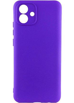 Чохол tpu getman liquid silk full camera для samsung galaxy a05 синій / iris
