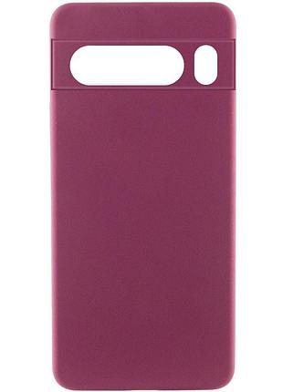 Чехол silicone cover lakshmi full camera (aaa) для google pixel 9 pro xl бордовый / plum