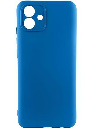 Чохол tpu getman liquid silk full camera для samsung galaxy a07 синій / royal blue