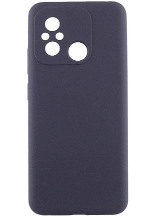 Чехол silicone cover lakshmi full camera (aaa) для xiaomi redmi 12c серый / dark gray