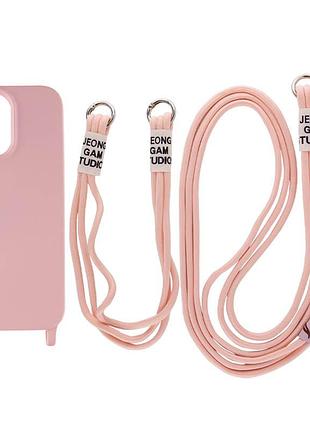 Чохол tpu two straps california для apple iphone 13 pro (6.1") рожевий / pink sand
