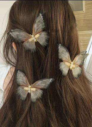 Роскошная заколка для волос butterfly