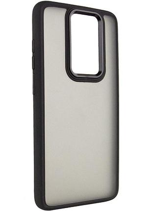 Чехол tpu+pc lyon frosted для xiaomi redmi note 8 pro black