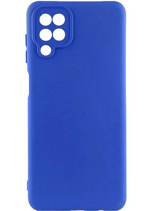 Чохол tpu getman liquid silk full camera для samsung galaxy a12 синій / deep navy