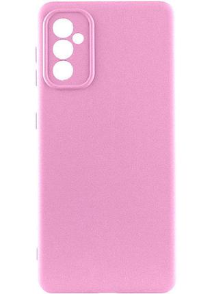Чохол tpu getman liquid silk full camera для samsung galaxy a55 рожевий / pink