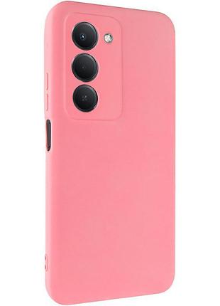 Чехол tpu getman liquid silk full camera для xiaomi redmi 15 (eu) белый / white рожевий / pink