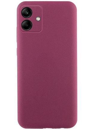 Чохол tpu getman liquid silk full camera для samsung galaxy a06 бордовий / marsala