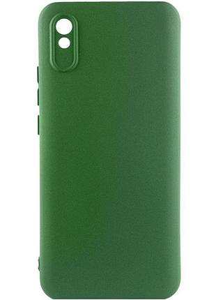 Чохол tpu getman liquid silk full camera для xiaomi redmi 9a зелений / dark green