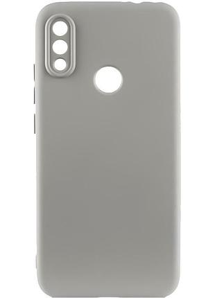 Чохол tpu getman liquid silk full camera для xiaomi redmi note 7 / note 7 pro / note 7s сірий / lavender