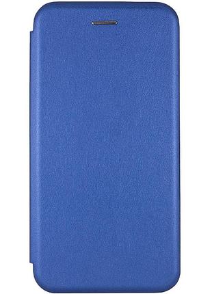 Кожаный чехол-книжка classy для motorola moto g05 / e15 синий