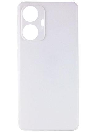 Силиконовый чехол candy full camera для realme c55 белый / white