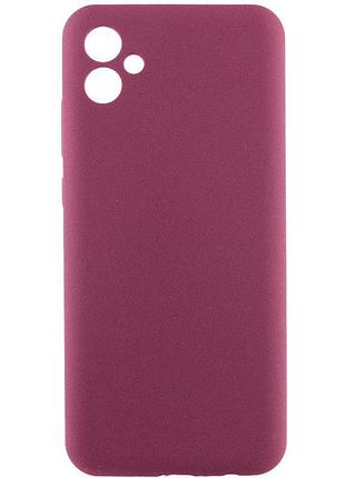 Чехол silicone cover lakshmi full camera (aaa) для samsung galaxy a07 бордовый / plum
