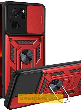 Чехол ummi camshield serge ring для xiaomi redmi 13c / poco c65 красный / red