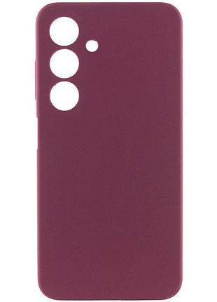 Чохол silicone cover lakshmi full camera (aaa) для samsung galaxy a17 4g/5g білий / white бордовий / plum