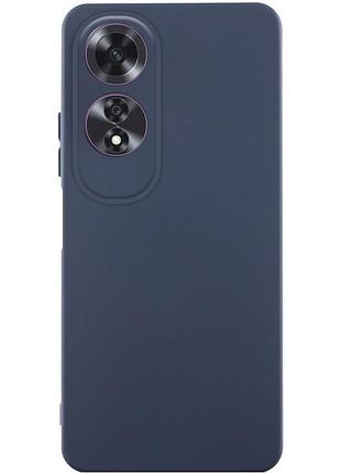 Чехол tpu getman liquid silk full camera для oppo a60 4g синий / midnight blue