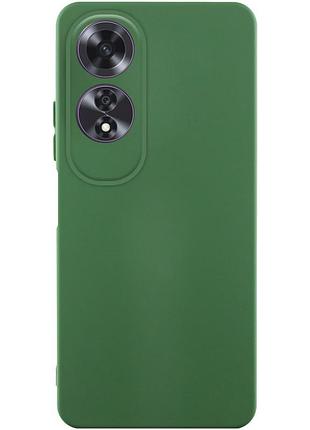 Чехол tpu getman liquid silk full camera для oppo a60 4g зеленый / dark green